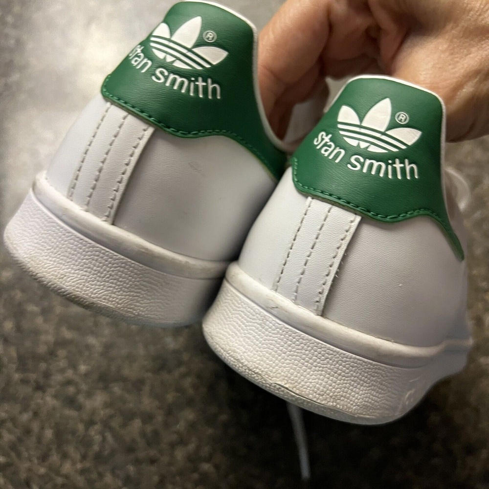 Sold Adidas Originals mens Stan Smith FX 5502 White/Green Mens 8/41.3  5/19 - Picture 5 of 8
